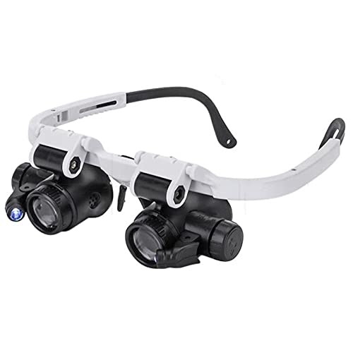 Iywish Magnifying Glasses Jewelry Loupe 8X 15X 23X Watch Repair Magnifier Miniature Magnifying Glass Eye Loop Coin Magnifier Headset Hands Free Magnifier Illuminated Magnifier LED Headband Jewelers Loupe - Image 1