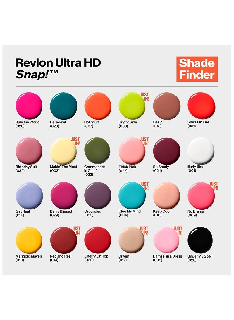 ريفلون Revlon Ultra HD Snap Nail Polish, 008 Damsel in a Dress, 8ml Multicolour - Image 5