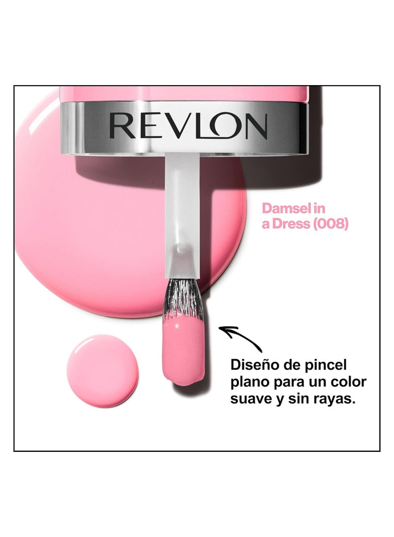 ريفلون Revlon Ultra HD Snap Nail Polish, 008 Damsel in a Dress, 8ml Multicolour - Image 3