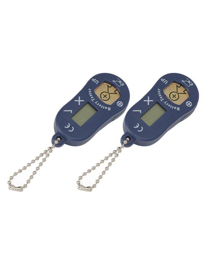 Thoraya 2pcs Sound Aids Battery Tester LCD Display High Accuracy Battery Measuring Meter Blue  - Image 5