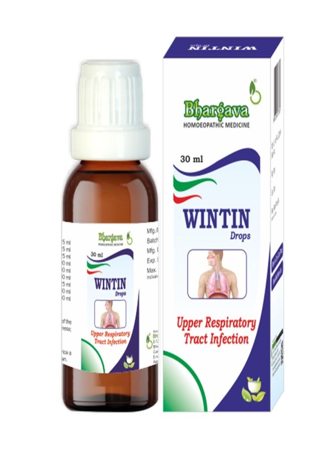 Doctor Bhargava Wintin Minims Drop 30ml Aids in Respiratory Tract Issues Helps with Chest Infections Reduces Throat Soreness Relieving Flu Symptoms Like Sneezing Coughing and Fever