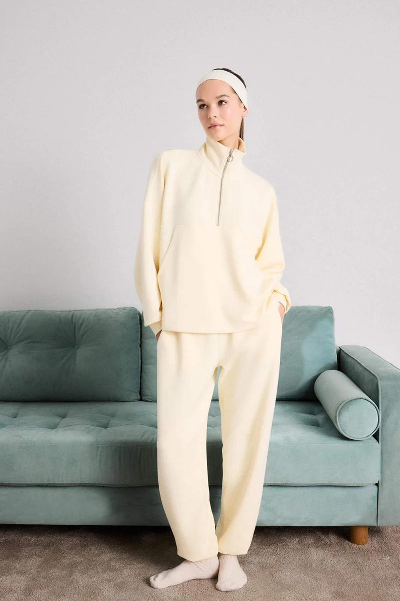 ديفاكتو Elastic Waist Basic Pajama Pants