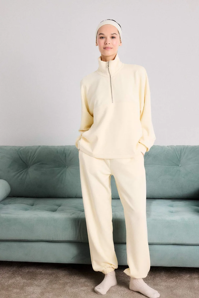 ديفاكتو Elastic Waist Basic Pajama Pants