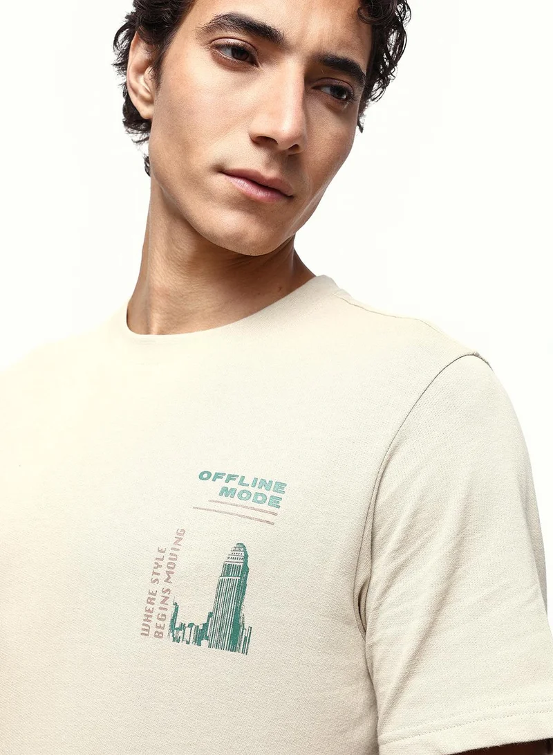 Dennis Lingo Men's Putty 100% Cotton Relaxed T-Shirt