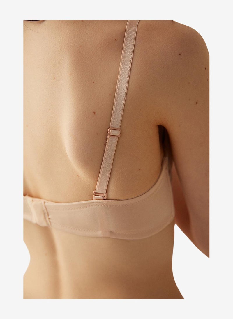 Penti Women Wow Strapless Beige Wired Padded Bra - Image 3