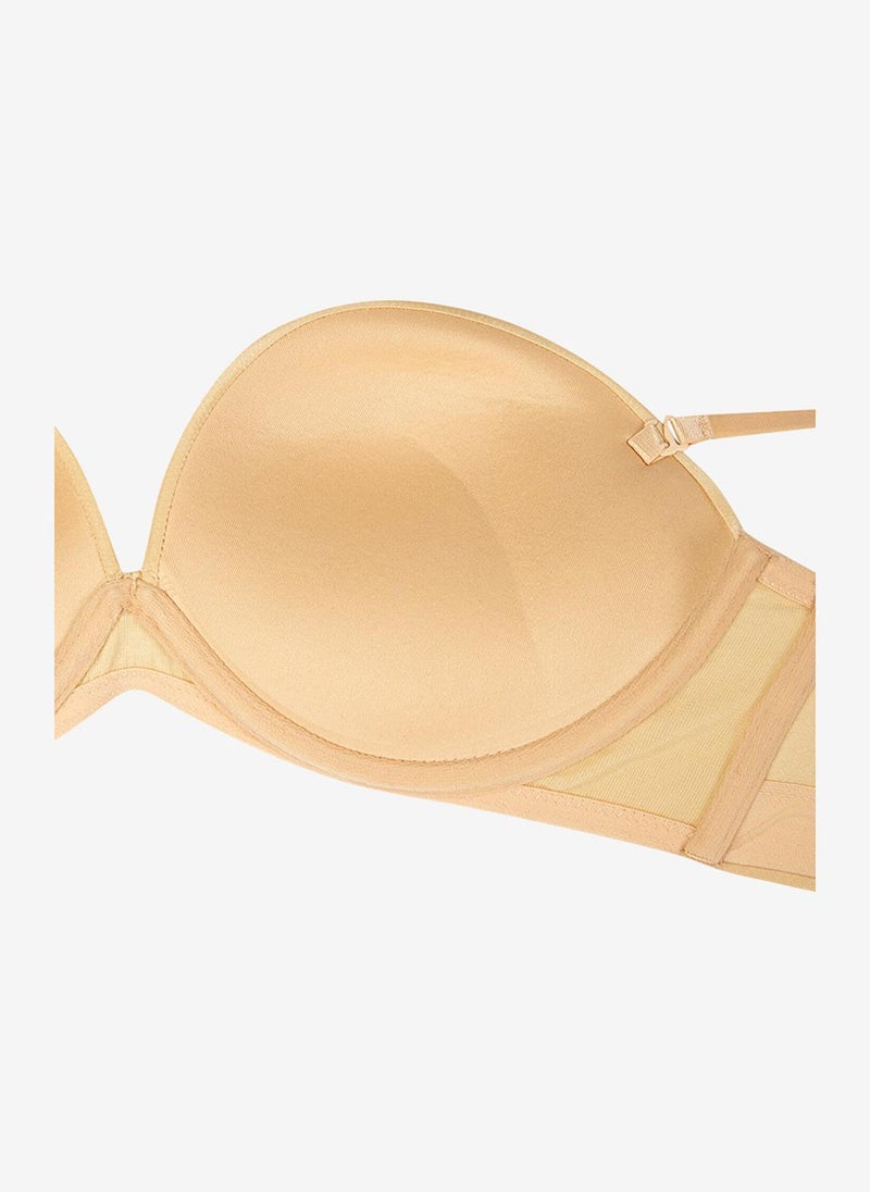 Penti Women Wow Strapless Beige Wired Padded Bra - Image 5