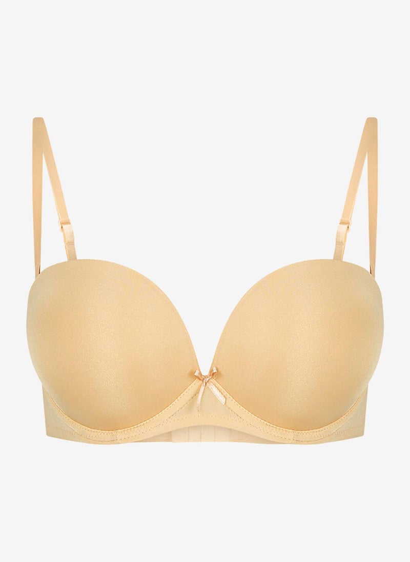 Penti Women Wow Strapless Beige Wired Padded Bra - Image 4