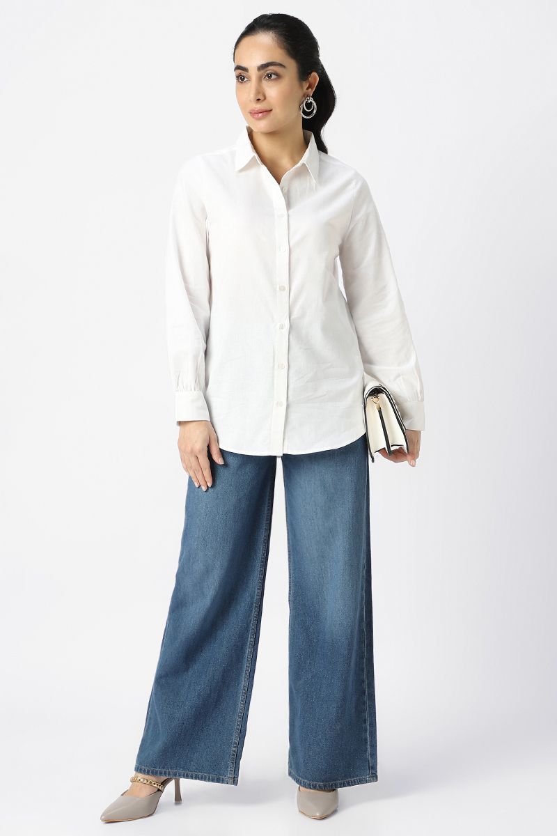 RINA solid colored basic shirt - Image 4