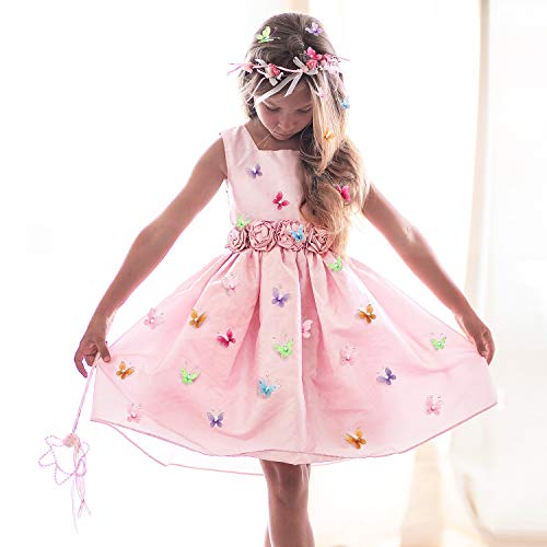 Zonon زانون 60 قطعة من الفراشات الصغيرة للحرف، عبوة فراشات أورجانزا، شبكة شفافة، فراشة لامعة من النايلون، فراشة ملونة مع جوهرة لتزيين حفلات الزفاف وأعياد الميلاد، بحجمين (لون زاهي) - Image 5