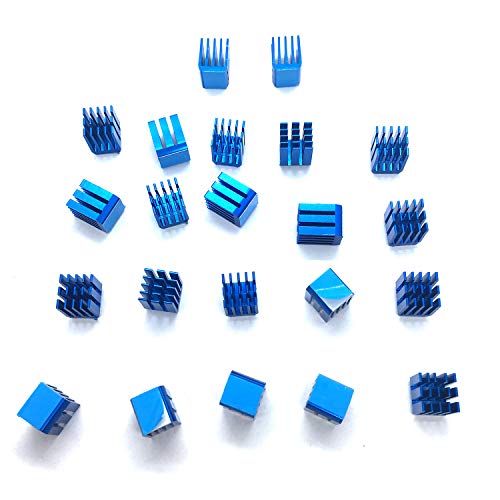 SGTKJSJS 3D Printer Heatsink Kit + Thermal Conductive Adhesive Tape, Cooler Heat Sink Cooling TMC2130 TMC2100 A4988 DRV8825 TMC2208 Stepper Motor Driver Module (22pcs) - Image 5