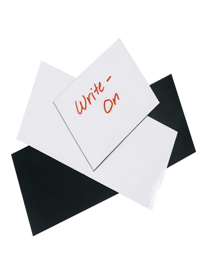 Aviditi 3 x 3 Inch Pre-Cut Magnetic Label Strips, with Write on Dry Erase Surface, White, for Labeling and Organization (25 Strips) - Image 3
