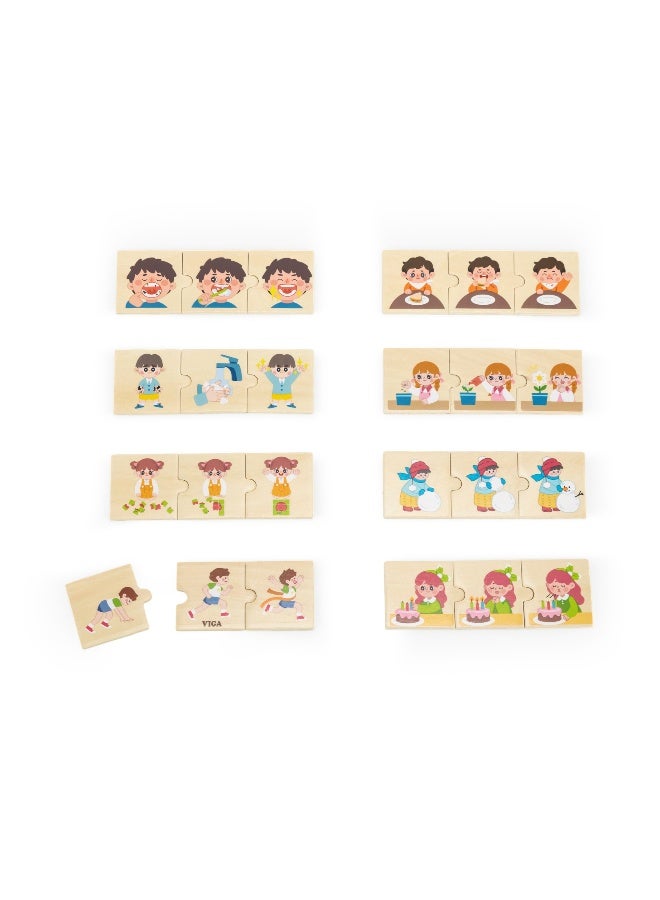 Viga Logical Sequences Puzzle Set (Daily Activities) - Image 2