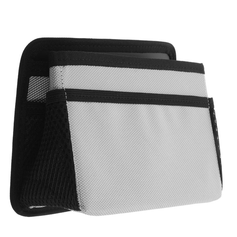 Foldable Car Trash Can Back Seat Organizer Multifunctional Car Storage Box For Snacks Drinks And Tissues Oxford Fabric Car Storage Bin Space-Saving Hanging Box - Image 3