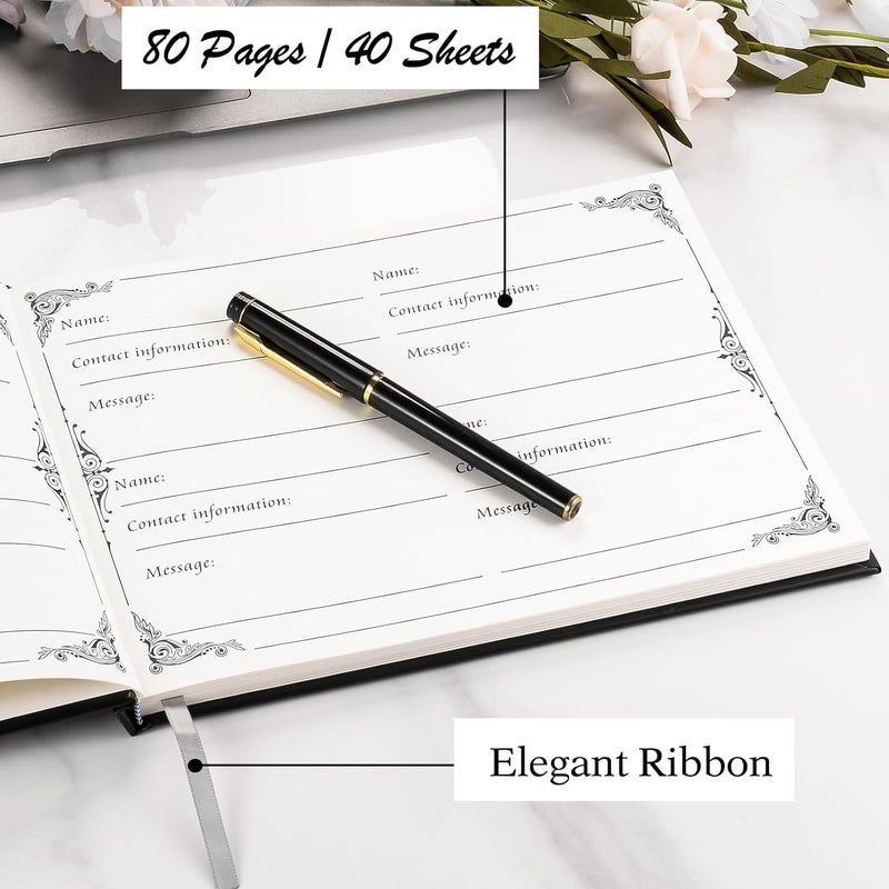 SOITIS Funeral Guest Book for Memorial Service Celebration of Life Guest Book 80 Pages Funeral Sign-in Book - A Celebration of Life - Image 5