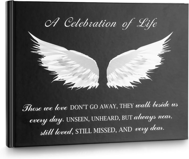 SOITIS Funeral Guest Book for Memorial Service Celebration of Life Guest Book 80 Pages Funeral Sign-in Book - A Celebration of Life - Image 1