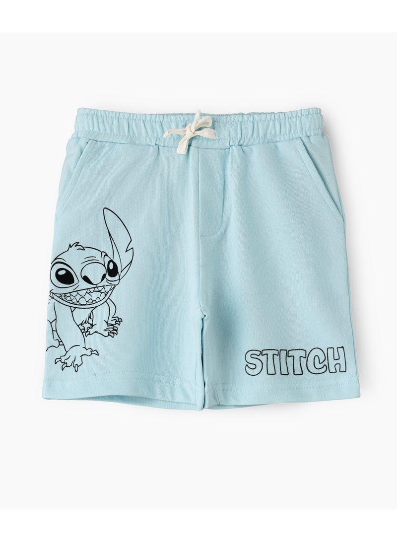 ديزني شورت قطني للأولاد من ديزني بخصر مطاطي وحافة مستقيمة - Image 1