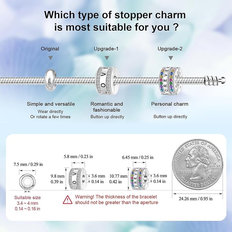 DALARAN 925 Sterling Silver Charms for Bracelet Tree of Life Family Beads Green Leavs Dream Catcher Charm - Image 2