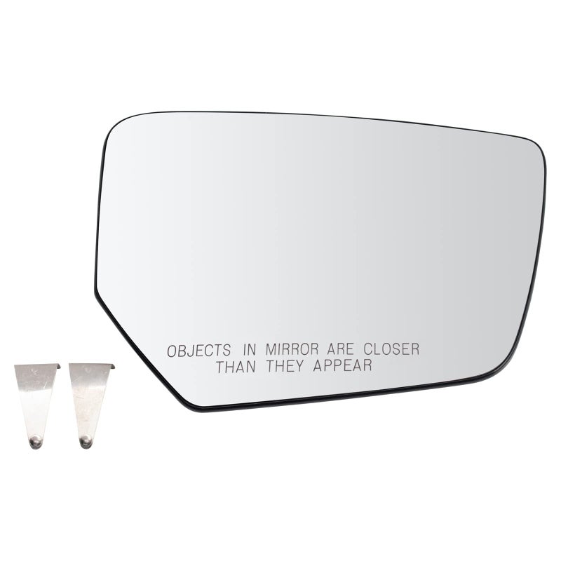 TRQ Passenger Side Mirror Glass Assembly Convex Snap On Compatible with 20142020 Chevrolet Impala Without Blind Spot Detection GM1324476