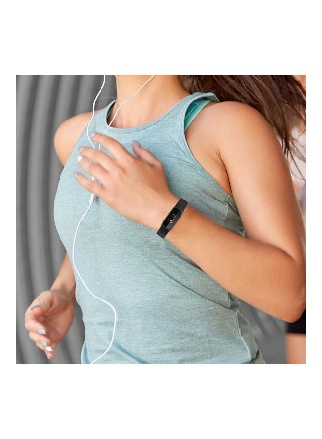 NIBEMINENT Silicone colour Buckle Replacement Watchband Strap For Fitbit Luxe - S Light Purple - Image 5