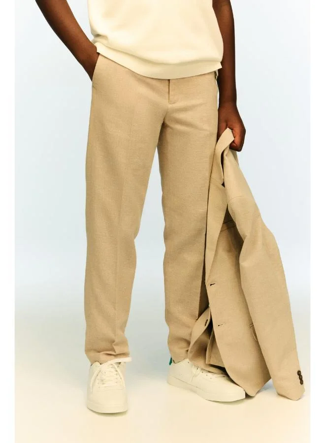 H&M Linen-blend suit trousers