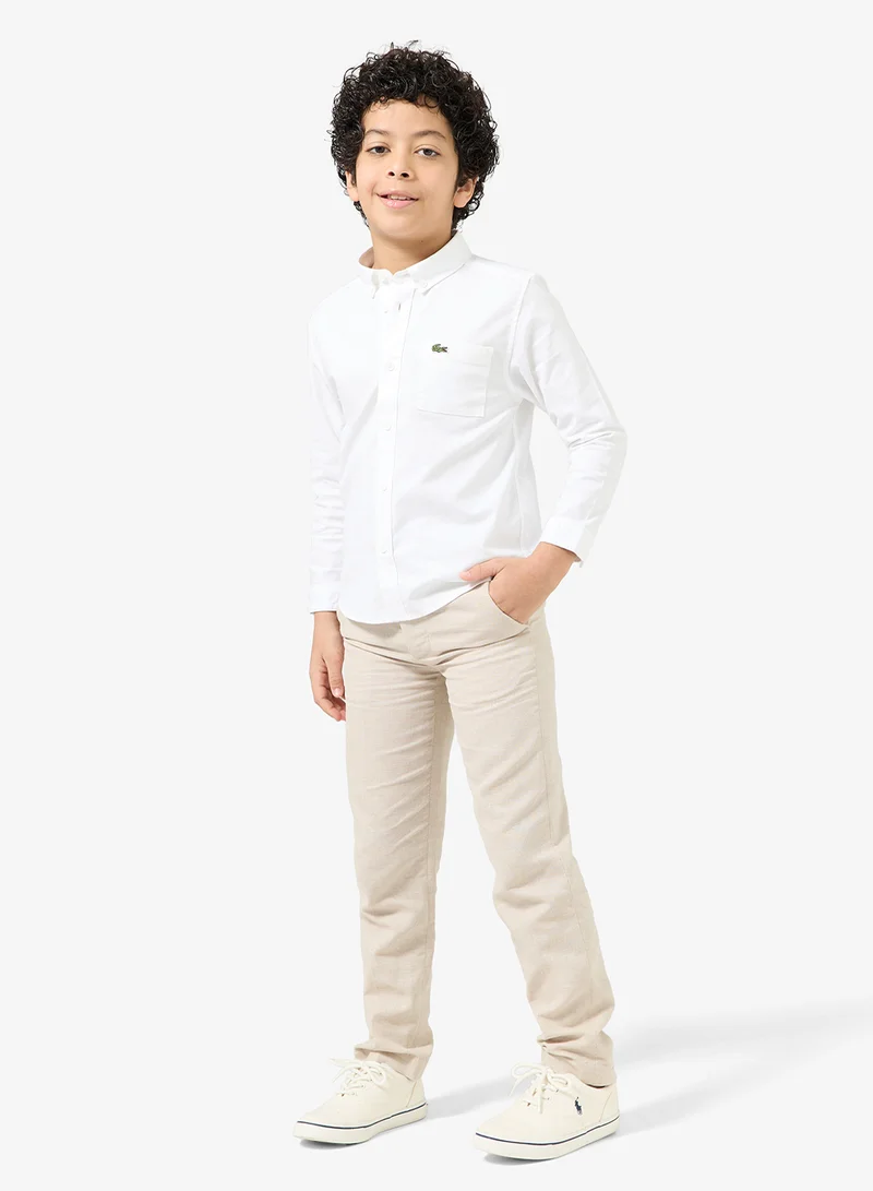 اتش اند ام بنطلون بدلة من مزيج الكتان