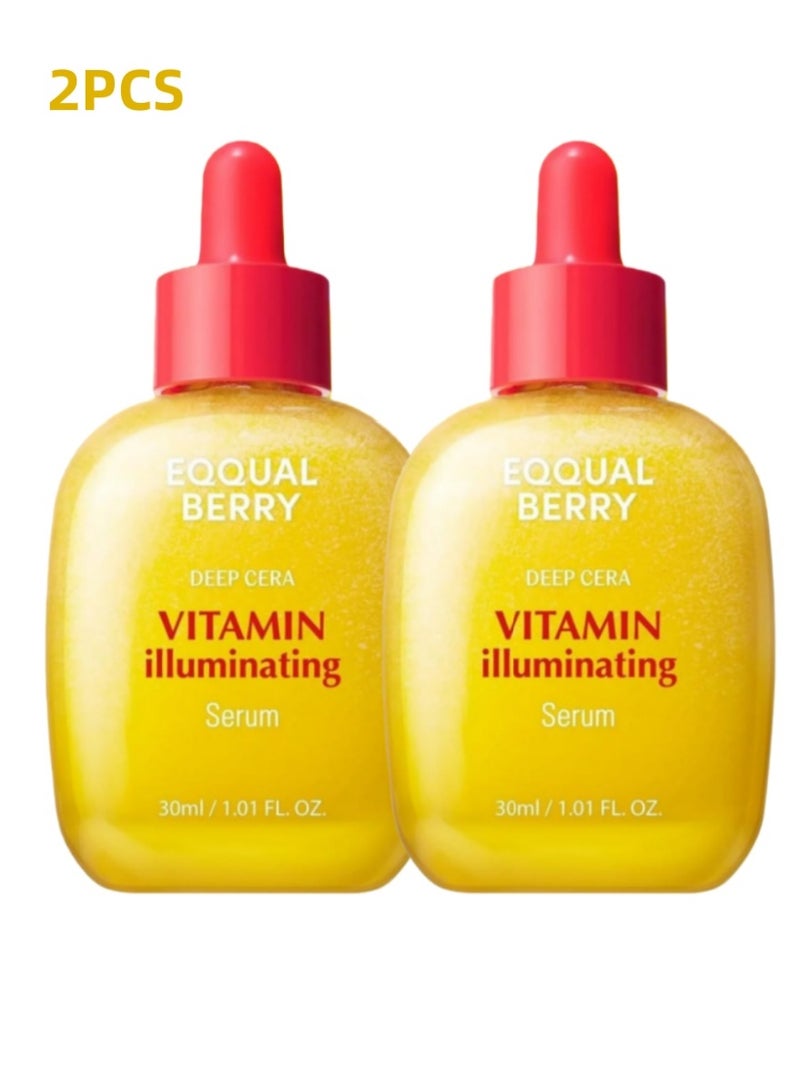 إيكوالبيري سيروم EQQUALBERRY Deep Cera Vitamin لتفتيح وترطيب البشرة – مستحضرات كورية للعناية بالبشرة تحتوي على أيسيرولا، نياسيناميد، حمض الترانيكساميك والسيراميد، 30 مل - Image 1