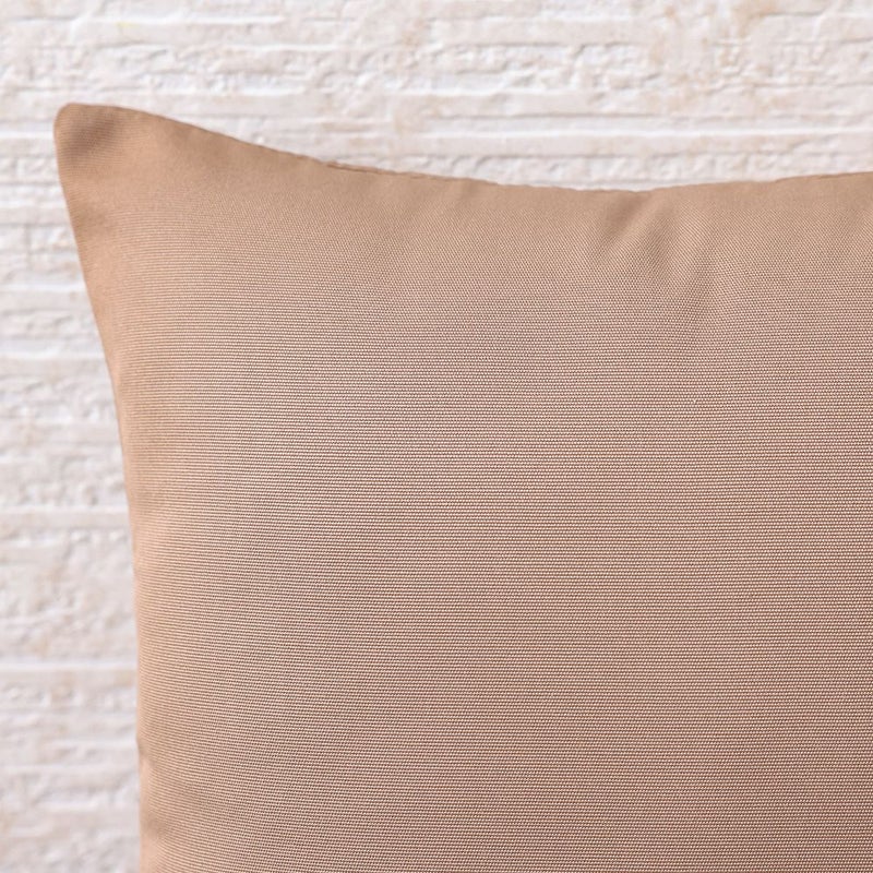 DANUBE HOME Toss Pillow With Zipper Without Piping 45X45Cm - Solid Brown, Sleek Zippered Toss Pillow, 100% Polyester Fabric, For Outdoor Sofas And Balcony Chairs - Image 3