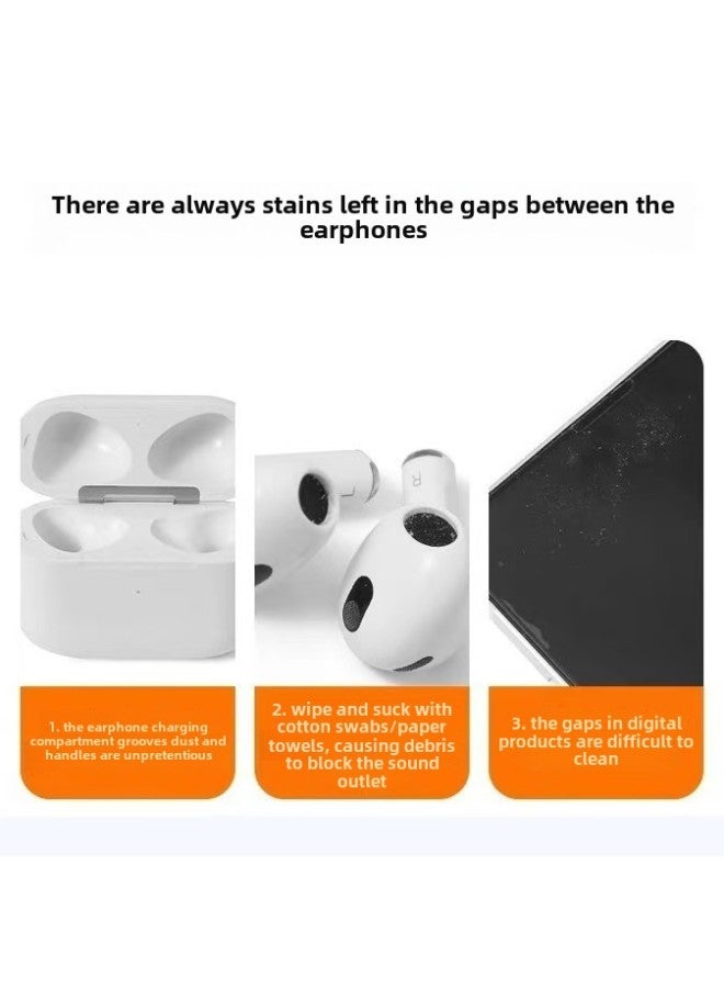 Cross Border Bluetooth Headset Generation Cleaning Pen Earbuds CleanPen Keyboard Cleaner Earbud Cleaning Pen-Color:White (pearl Bag)  - Image 4