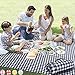 ZAZE Picnic Blankets Machine Washable, 80'x80' Extra Large Waterproof Sandproof Foldable Compact Beach Blanket, - Image 2