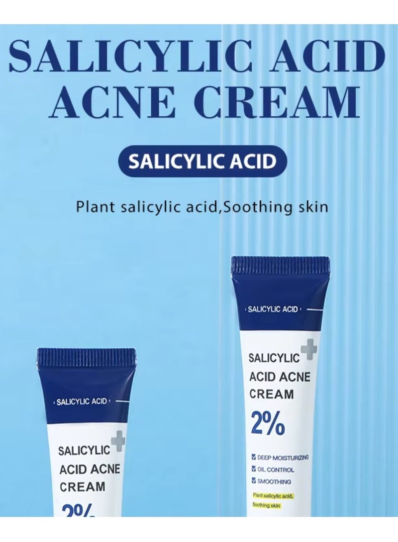 MOOYAM Salicylic Acid Acne Cream Deep Moisturizing Oil Control Smoothing Acne Cream with 2% Salicylic Acid Soothing Cream for Acne Skin Hydrating Oil Control Pore Tightening Acne Cream 20g  - Image 5