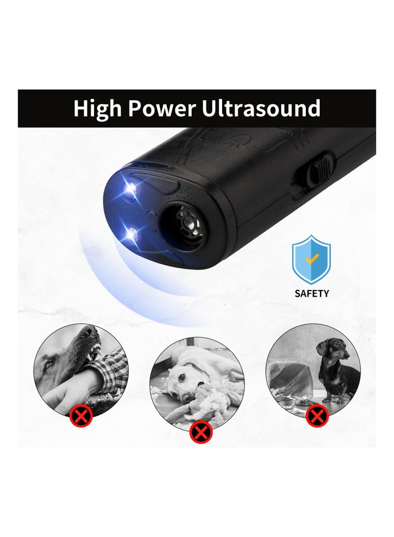 Excefore LED Ultrasonic Dog Trainer Device, 2 Pcs Handheld 3 in 1 Dog Training Device Dog Barking Control Devices with LED Flashlight for Dog Puppy Stop Barking Training Tool - Image 4