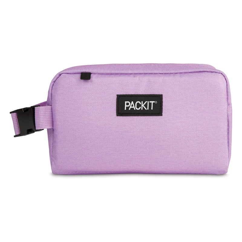 PackIt Freezable Snack Box, Lavender, Built with EcoFreeze Technology, Collapsible, Reusable, Zip Closure with Buckle Handle, Designed For Work Snacks, Fresh Snacks On the Go, Adults, and All Ages - Image 1