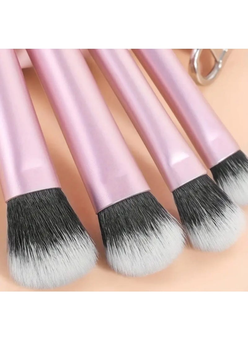 BOLREUS 10-Piece Classic Multifunctional Makeup Brushes Set With Cosmetic Bag, Synthetic Bristles For Foundation, Powder, Blush, Eye Shadow Application, Portable For Travel  - Image 4