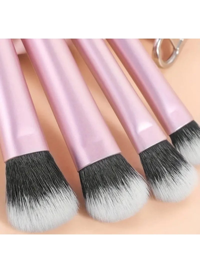 BOLREUS 10-Piece Classic Multifunctional Makeup Brushes Set With Cosmetic Bag, Synthetic Bristles For Foundation, Powder, Blush, Eye Shadow Application, Portable For Travel - Image 4