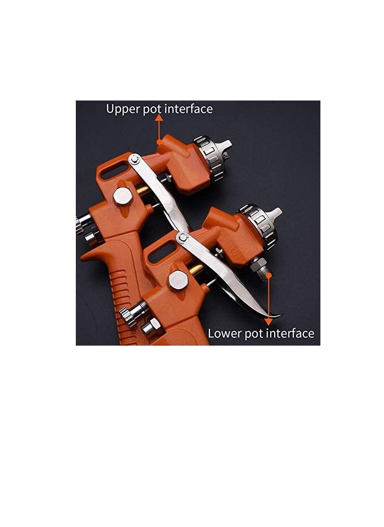 Harden Harden Pneumatic Air Spray Gun Touch Up Paint Sprayer Gravity Feed Spray Gun Auto Car Furniture Finishing Coat Painting Spraying Tool (1000 Ml)  - Image 2