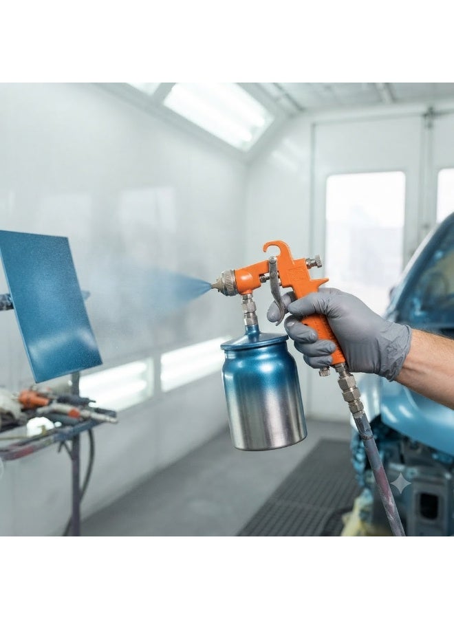 Harden Pneumatic Air Spray Gun Touch Up Paint Sprayer Gravity Feed Spray Gun Auto Car Furniture Finishing Coat Painting Spraying Tool (1000 Ml) - Image 3