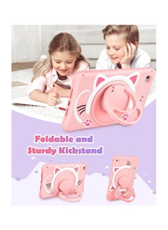 OCTOBER for iPad Mini 4/5 Case 7.9 Inch Girls Cute Cat Kawaii Cover Girly 3D Cartoon Women Kitten with Rotating Handle Stand u0026 Strap Soft Silicone Funda for Apple iPad Mini 5th/4th Gen Cases  - Image 5
