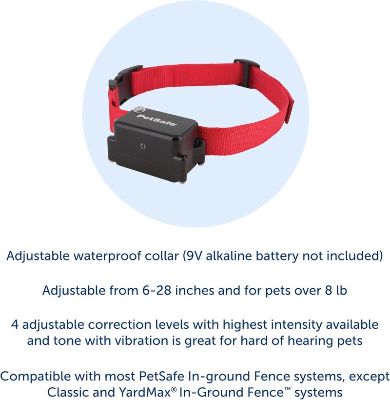 PetSafe Stubborn Dog In-Ground Fence Receiver Collar - Waterproof with Tone, Vibration, and Static Correction for Dogs 8lbs and Up - Image 3