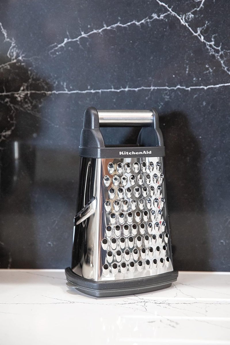 KitchenAid Cheese Grater with Container and Lid, 4-Sided - Image 3