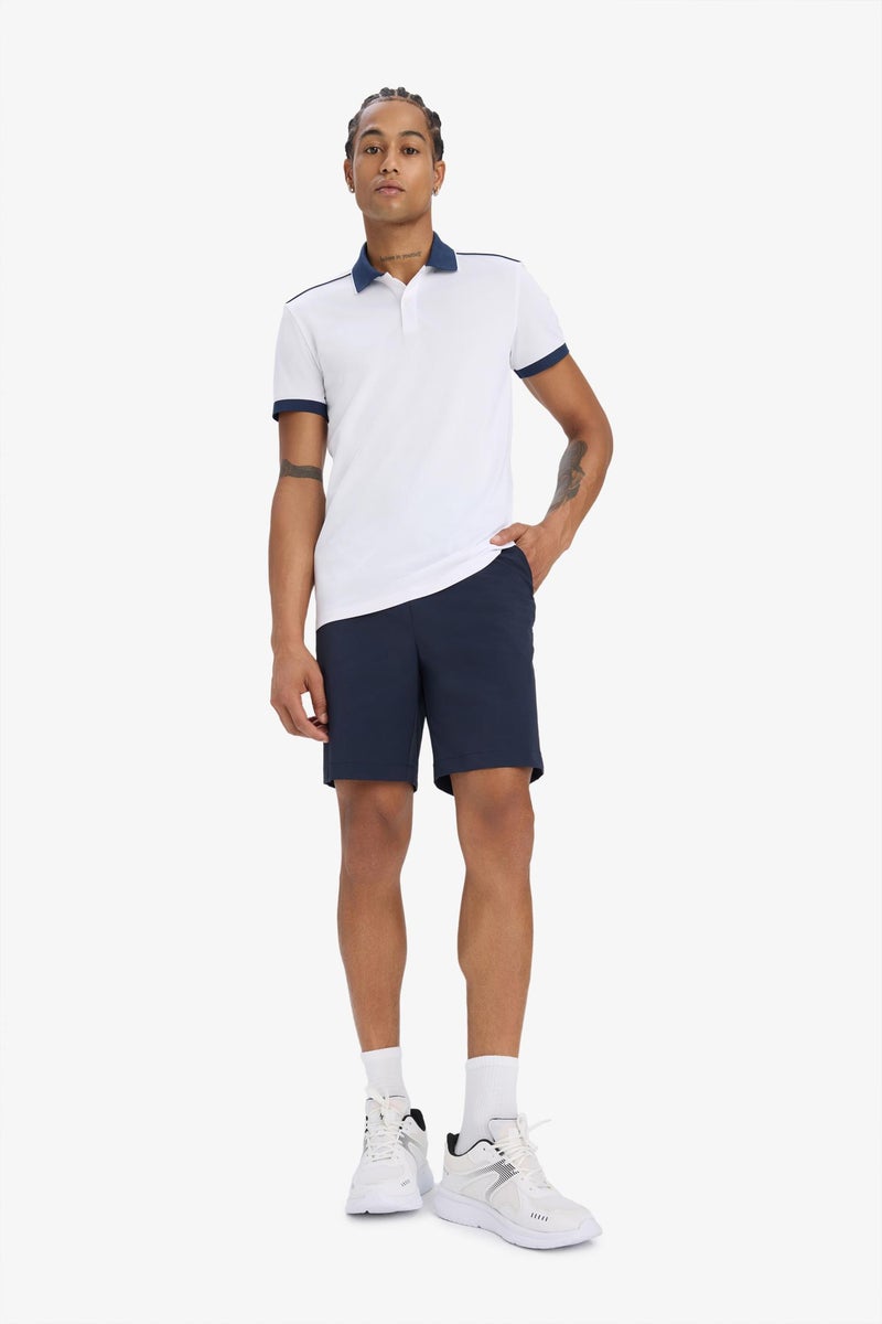 Man DeFactoFit Slim Fit Short Sleeve Pique Polo T-shirt