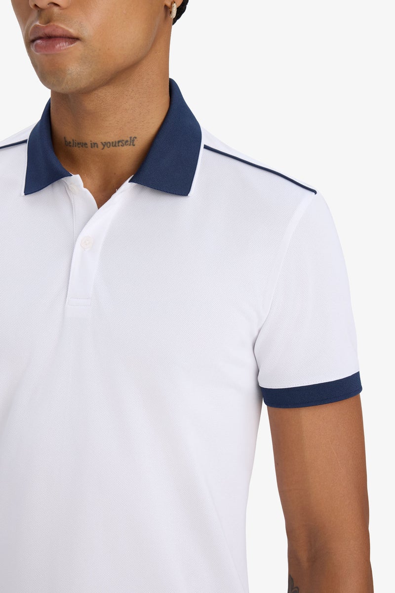 Man DeFactoFit Slim Fit Short Sleeve Pique Polo T-shirt