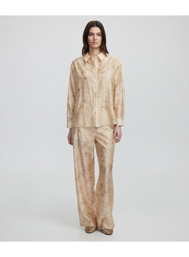 Ipekyol Embroidered And Jacquard Trousers - Image 1