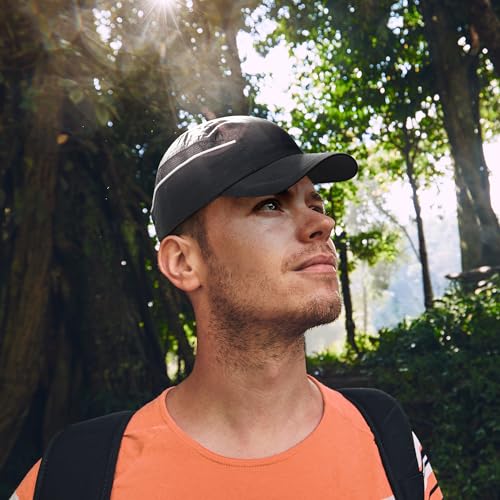 Fitdom Lightweight All Sports Cap Perfect Hat for Running, Hiking, Tennis, Golf & More Black - Image 3