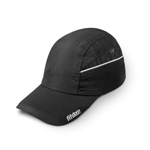 Fitdom Lightweight All Sports Cap Perfect Hat for Running, Hiking, Tennis, Golf & More Black - Image 1