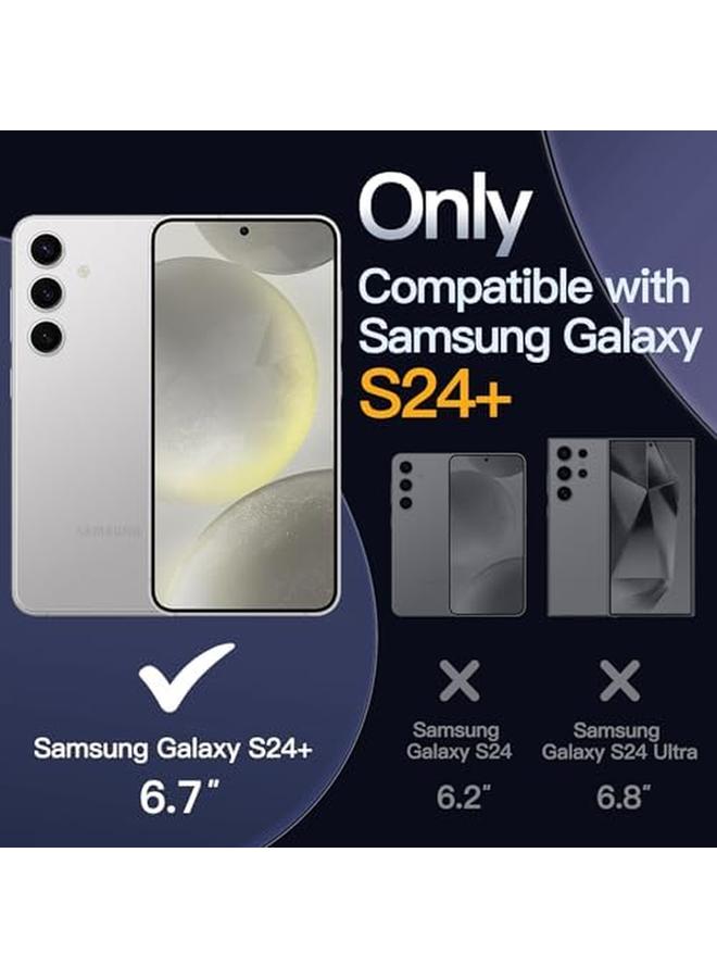 Jetech 5 In 1 Case For Samsung Galaxy S24+ S24 Plus 5G With 2 Pack Each Tempered Glass Screen Protector And Camera Lens Protector Non Yellowing Shockproof Bumper Phone Cover Clear - Image 2