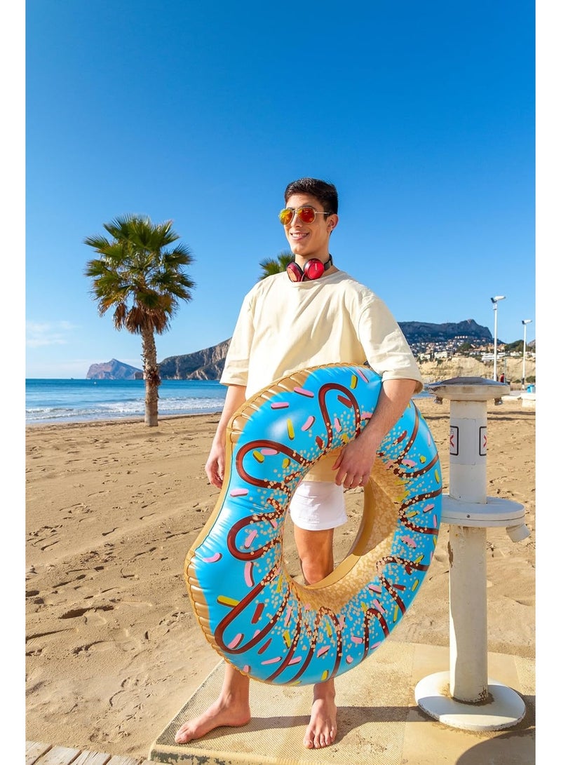 بست واي حلقة سباحة على شكل دونات بقطر 107 سم، عبوة متنوعة من قطعة واحدة - Image 3