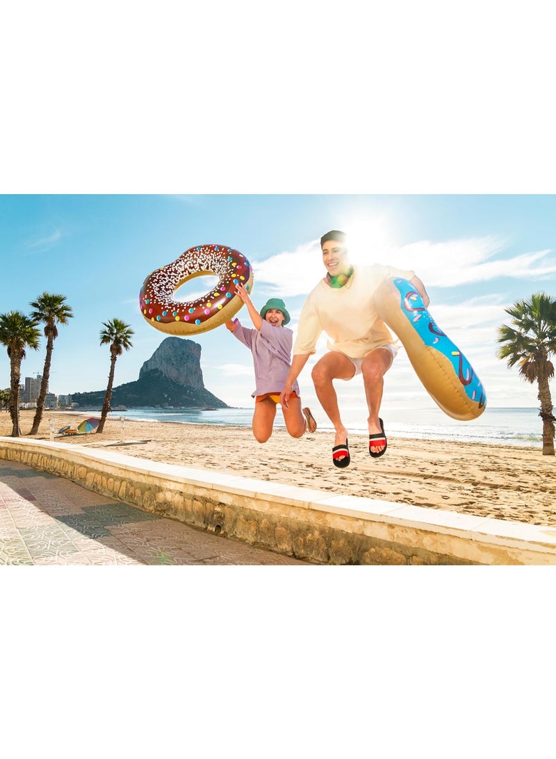 بست واي حلقة سباحة على شكل دونات بقطر 107 سم، عبوة متنوعة من قطعة واحدة - Image 2