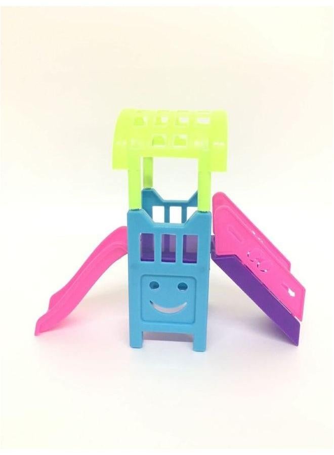 Toy Accessories Slide Doll Amusement Park Suitable For 10cm Park-Color:Products Do Not Contain Dolls  - Image 1