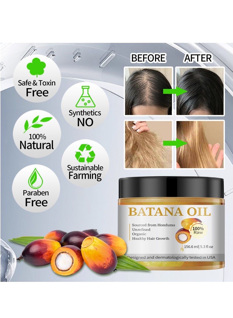 Oil Raw Batana Oil  - 100% Natural & Organic  Hair Growth Oil Solution for Men & Women, Raw, Unrefined, Enhances Thickness, Prevents Hair Loss - Image 5