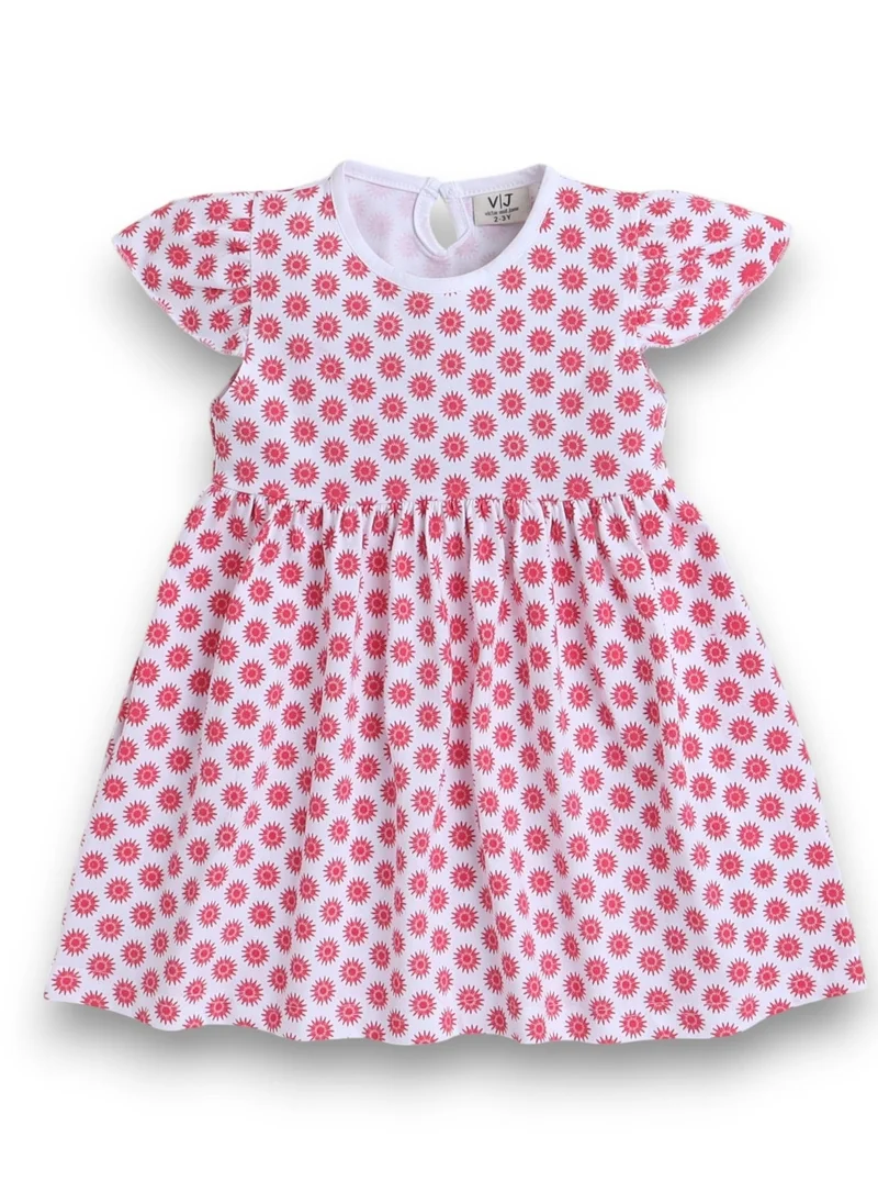 Victor And Jane  GIRLS 2 PACK DRESS - Printed Flutter-Sleeve Dress for Women | Best Price UAE